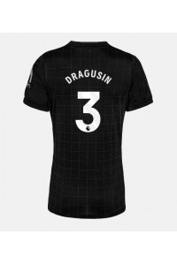 Tottenham Hotspur Radu Dragusin #3 Voetbaltruitje Uit tenue Dames 2025-26 Korte Mouw